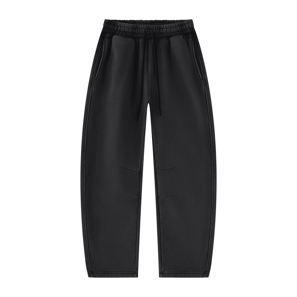 LUV Vintage Wash Barrel Leg Fleece Sweatpants