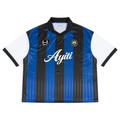 Ayiti Boxy Striped Collared Football Jersey