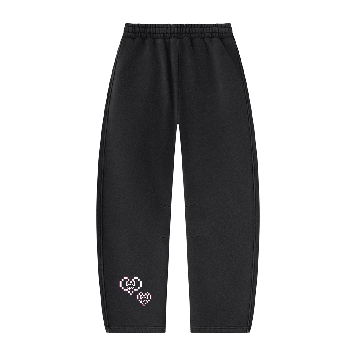LUV Vintage Wash Barrel Leg Fleece Sweatpants